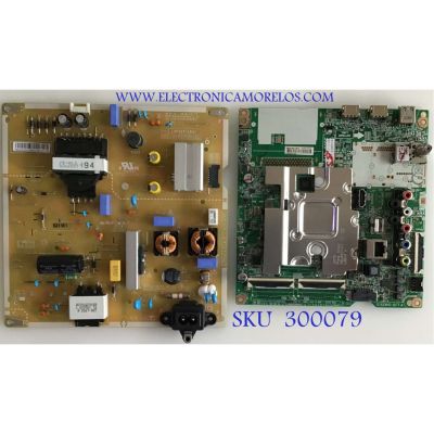 KIT DE TARJETAS PARA TV LG 4K·UHD·HDR SMART TV / MAIN EBT66175402 / EAX68253604 / 66175402 / FUENTE EAY65149301 / LGP55T-19U1 /  65149301 / EAX68284301 / PANEL NC550DQG-ABHX3 / MODELOS 55UM7300AUE / 55UM7300AUE.BUSGLOR / 55UM7300AUE.BUSGDKR